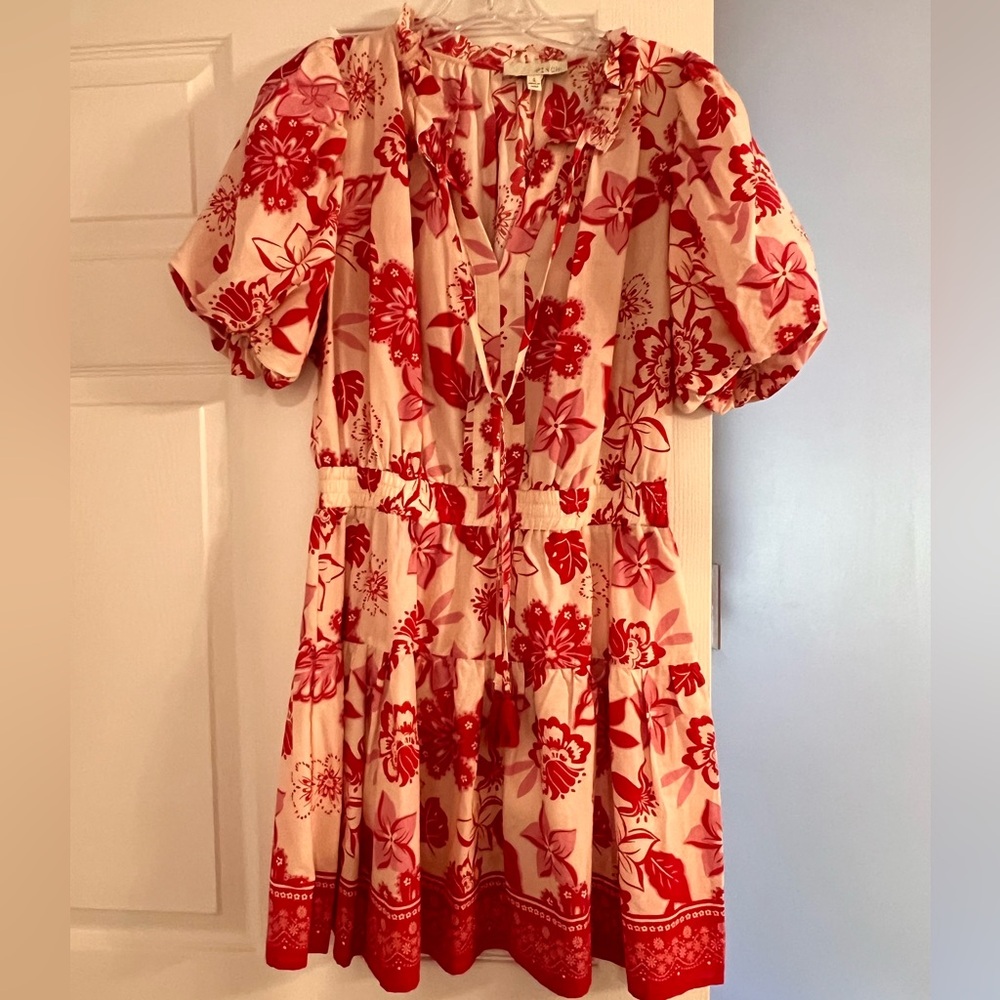 Pinch Cotton Puff Sleeve Mini Dress